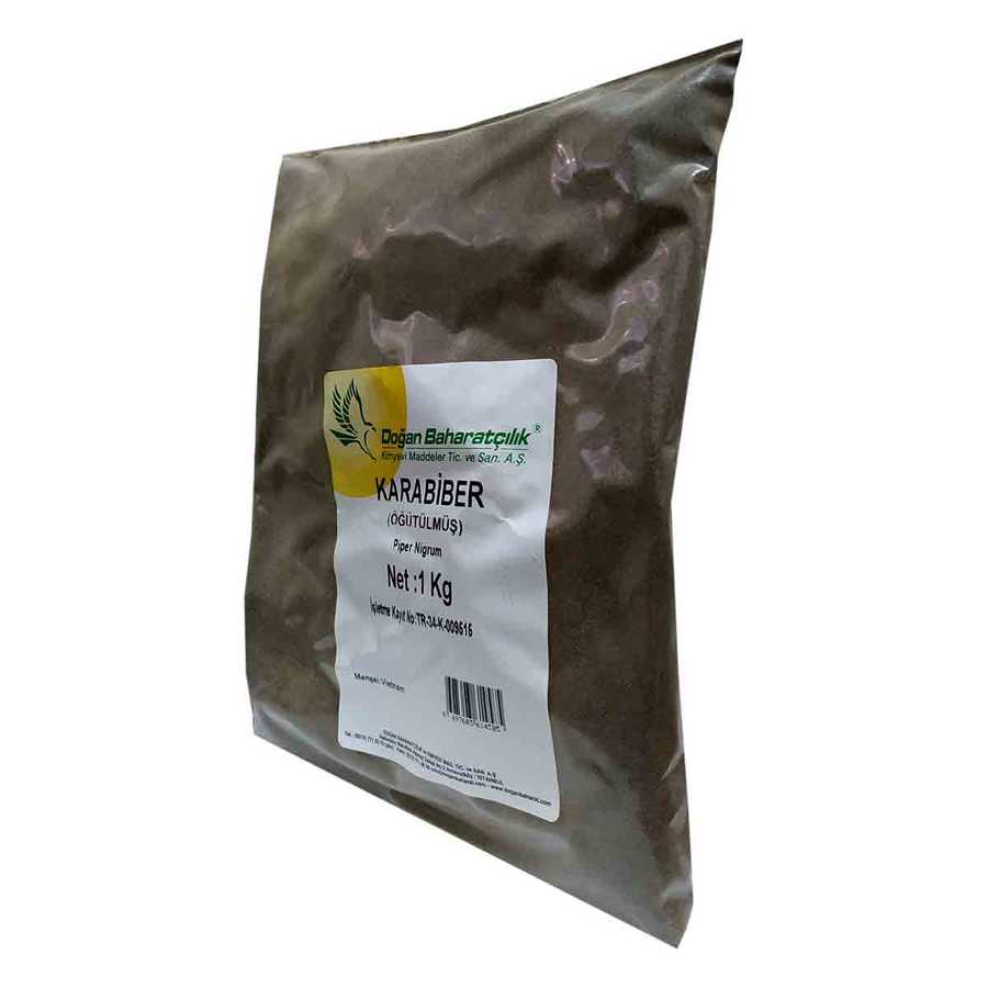 Black Pepper Natural Ground Pure 1000 Gr Package