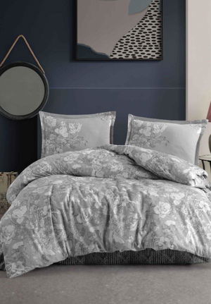 Ranforce Duvet Cover Double Destin V1 Gray