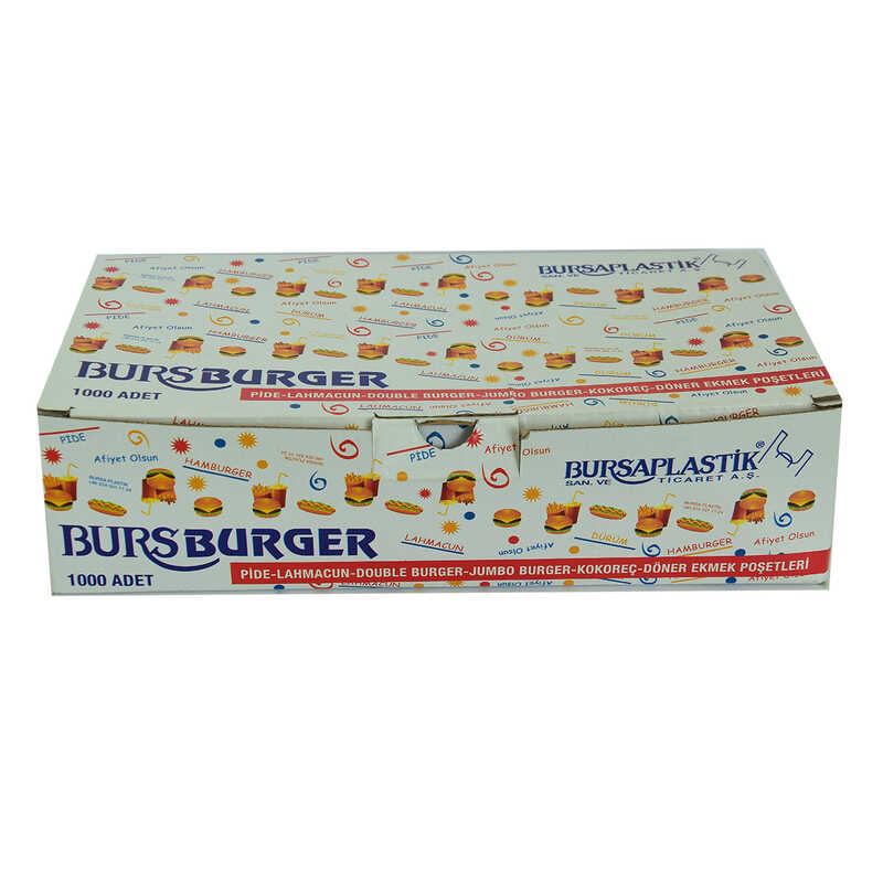 Bursburger Pita Lahmacun Burger Kokorec Doner Kebab Doner Bread Squeeze Bag 13X26 1000 Pieces