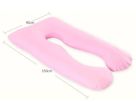 Maternity Pillow with 5 Different Zone Support (Pink) - 1250GR