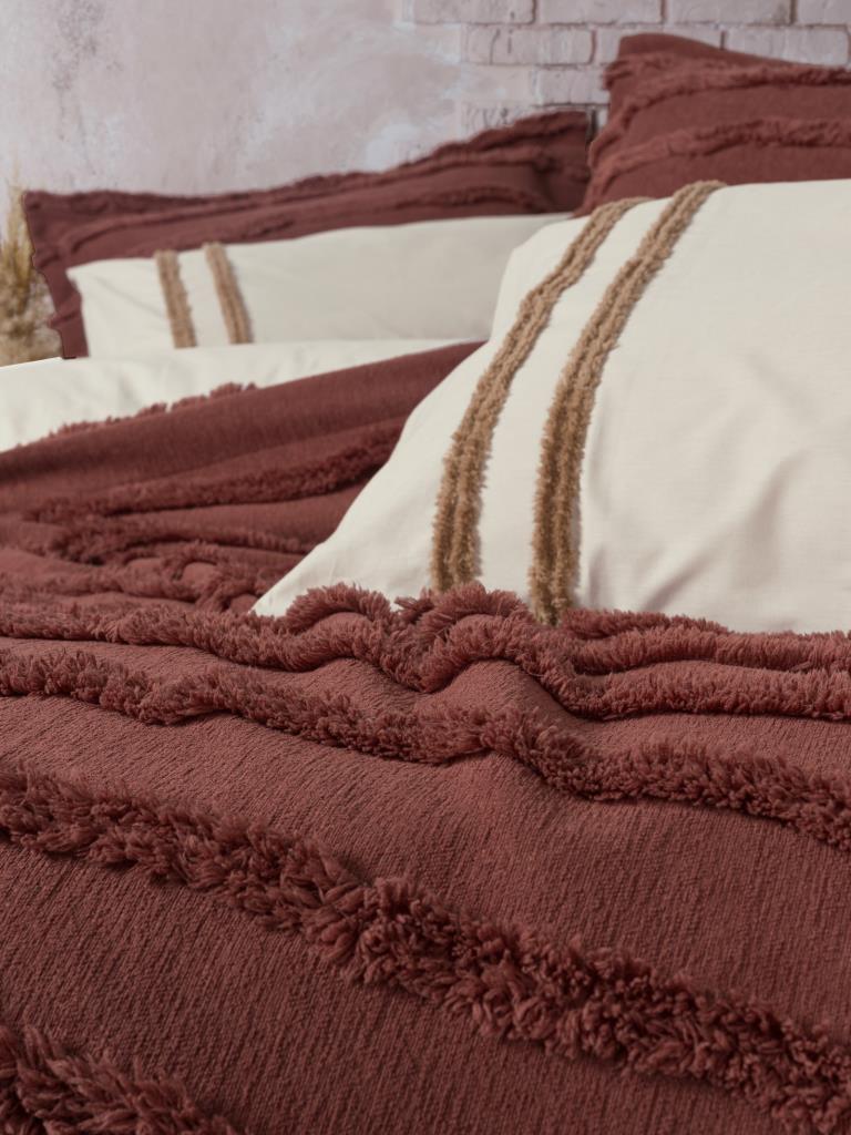 Ranforce Double Bedspread Duvet Cover Set Limi Rolf Cinnamon