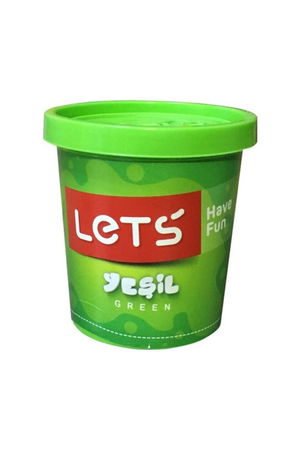 Lets One Color Play Dough Green 150 Gr