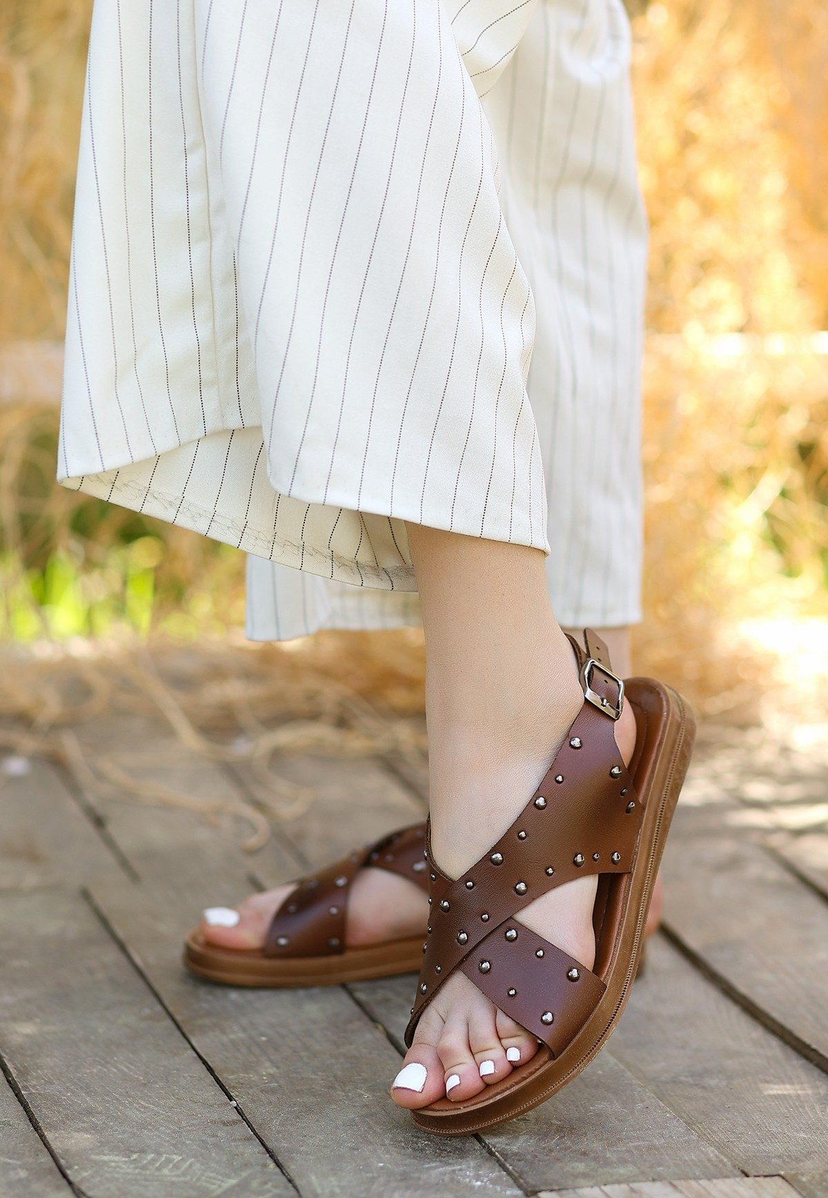 Tan Leather Sandals