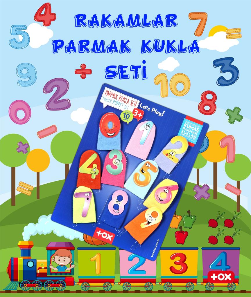 Numbers 10 Pieces Finger Puppet , Educational Toy