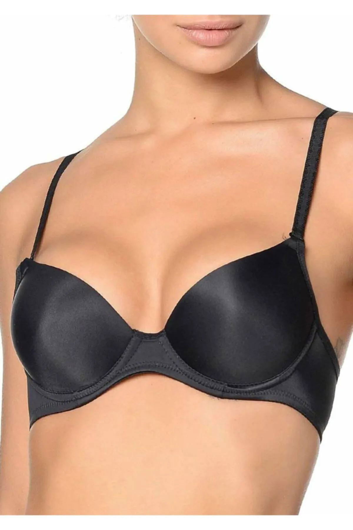 Women's Black Unpadded Basic Bra 2150