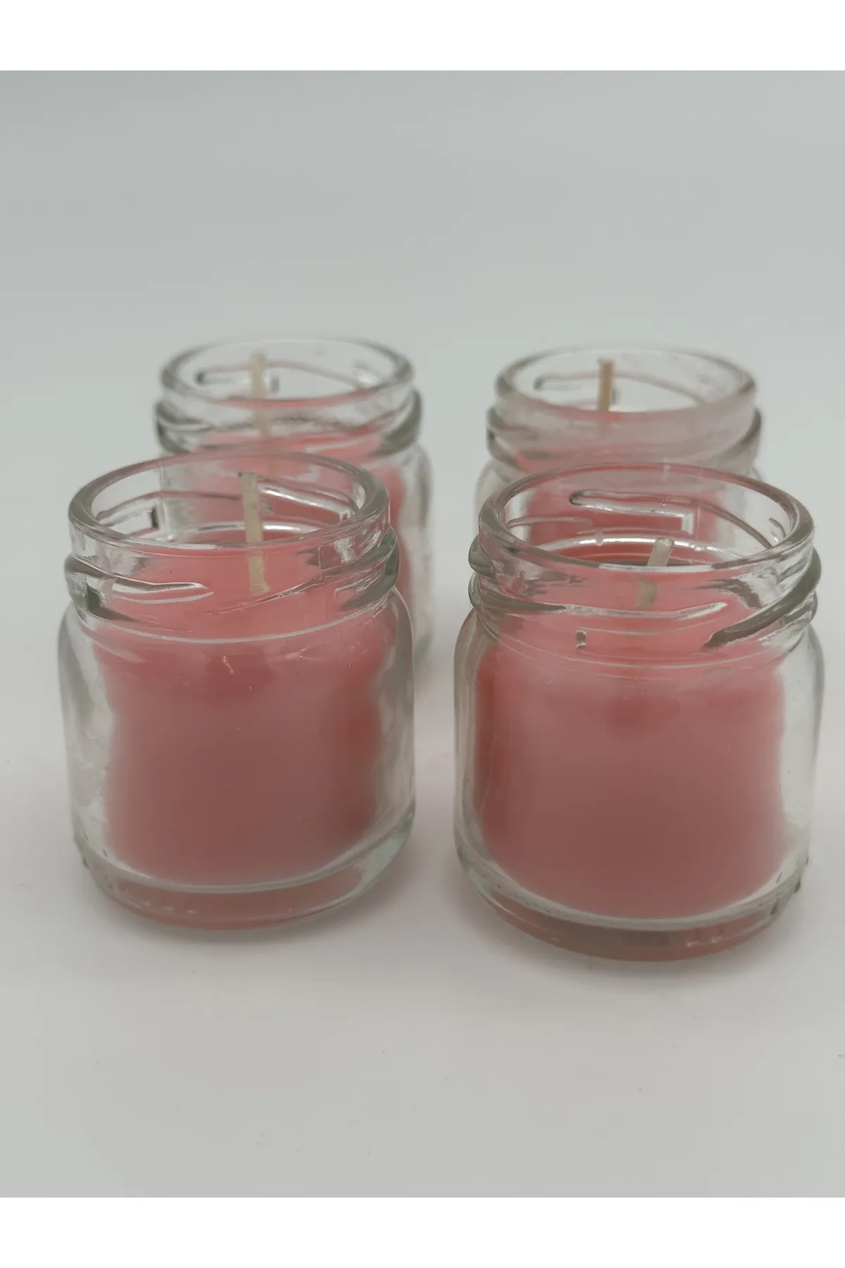 Set of 4 Flower Scented Mini Jar Candle Turk-A1012