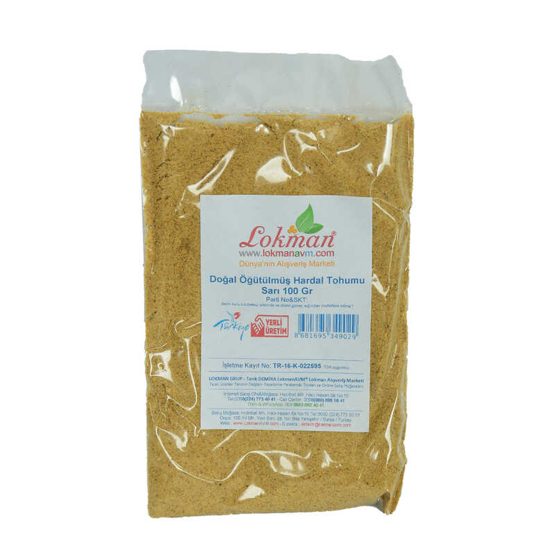 Mustard Seed Ground Natural Yellow 100 Gr Package