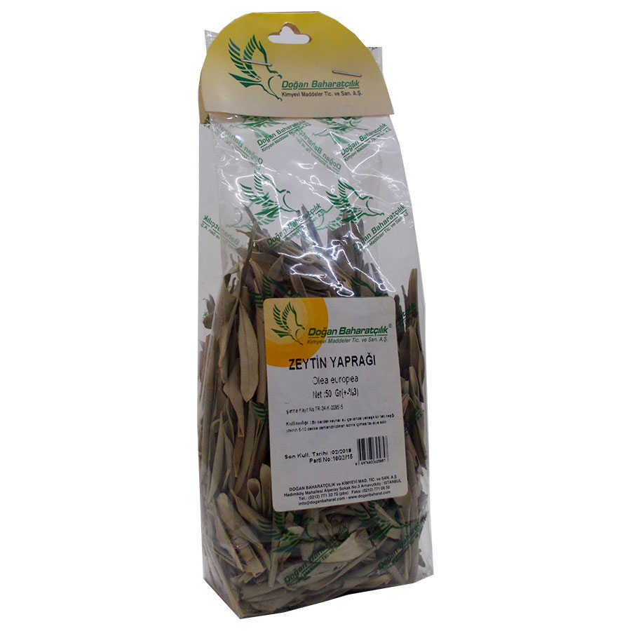 Olive Leaf Natural 50 Gr Package