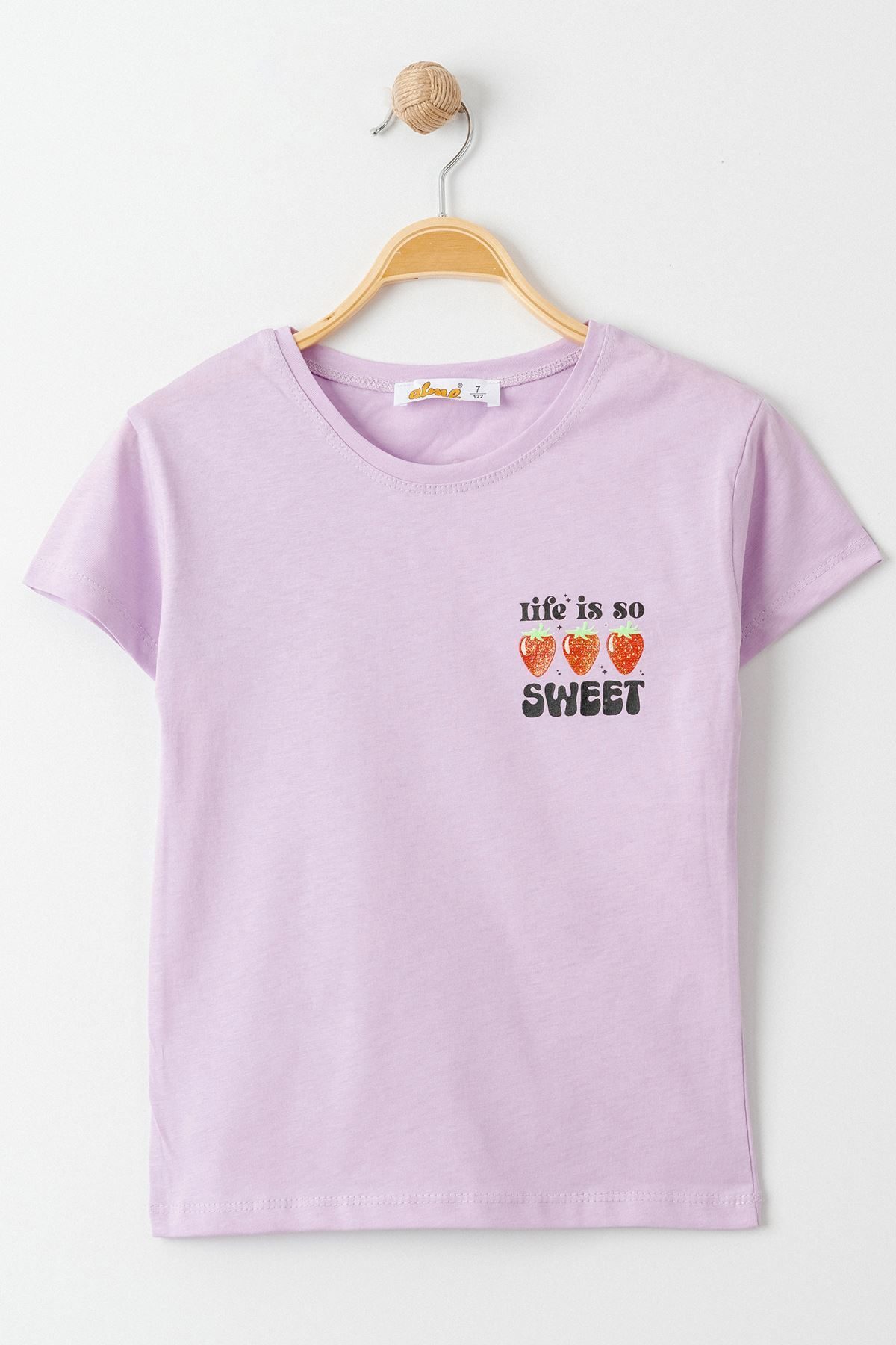 3-7 Years Printed Kids T-Shirt Lilac