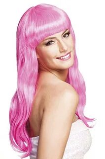 Long Wig Hair - Powder Pink