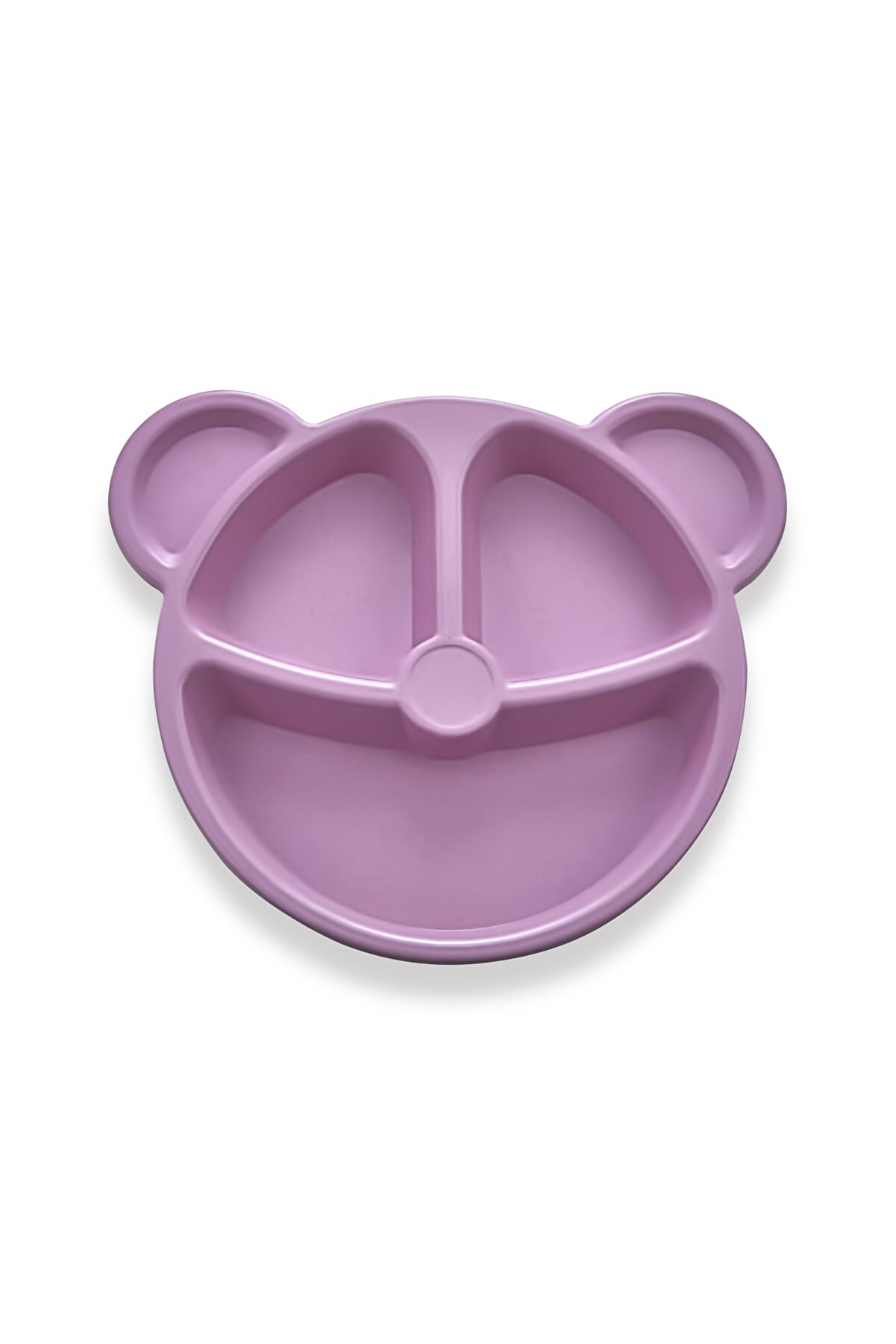 Cute Teddy Bear 3 Compartments Feeding Plate Tabldot