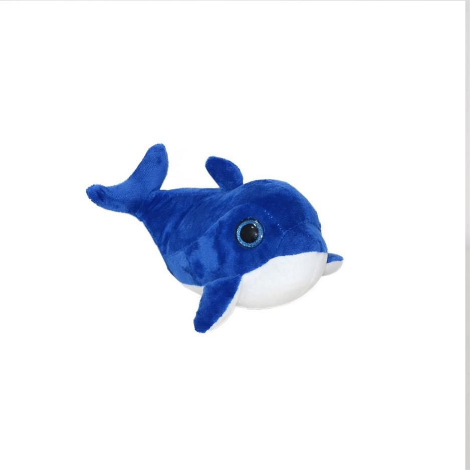 Plush Dolphin Fish With Glass Eyes