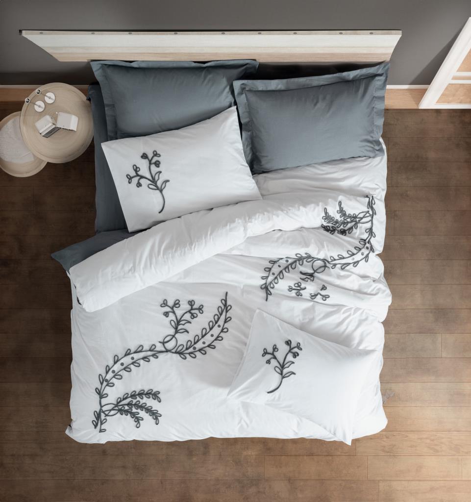 Ranforce Double Duvet Cover Ivy Gray