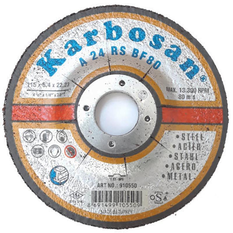 Karbosan Metal Grinding Disc 115x6,4x22,23