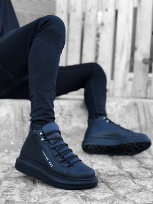 Lace-up High Black Sole Men's Style Sport Boots