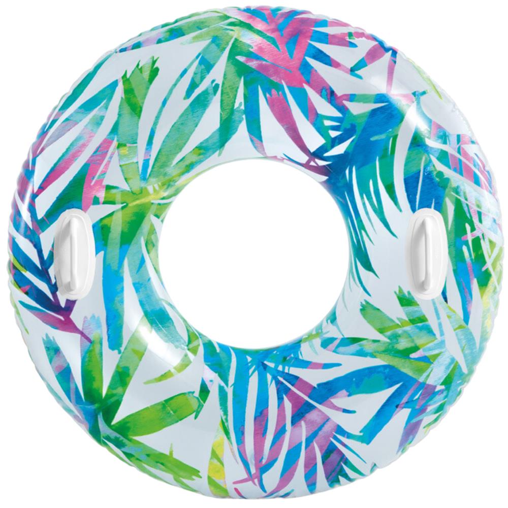 Clinging Transparent Flowered Bagel 97 Cm