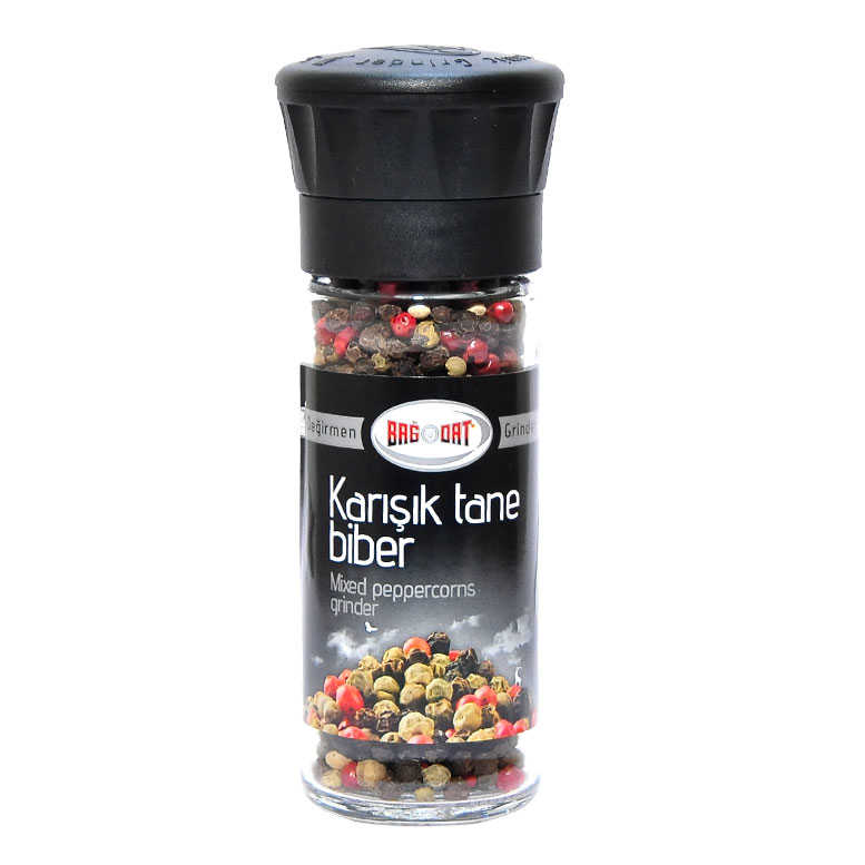 Glass Milled Mixed Natural Grain Pepper 45 Gr