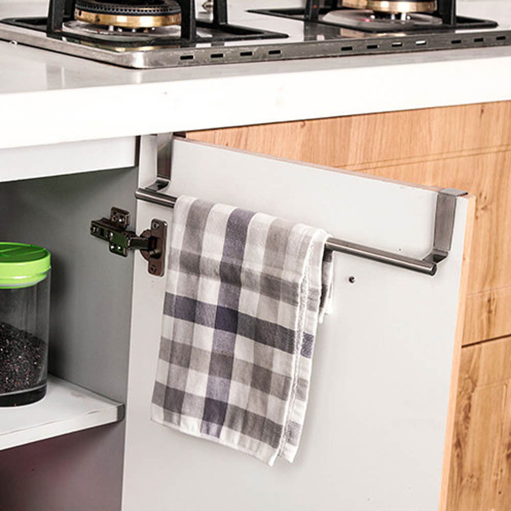 Kitchen Cabinet and Drawer Towel Rack - Over Door Towel Rack