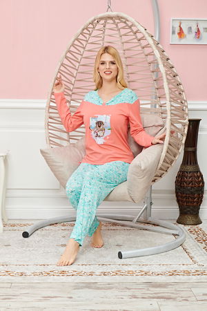 Women's Long Sleeve Pajama Set Model no 7620