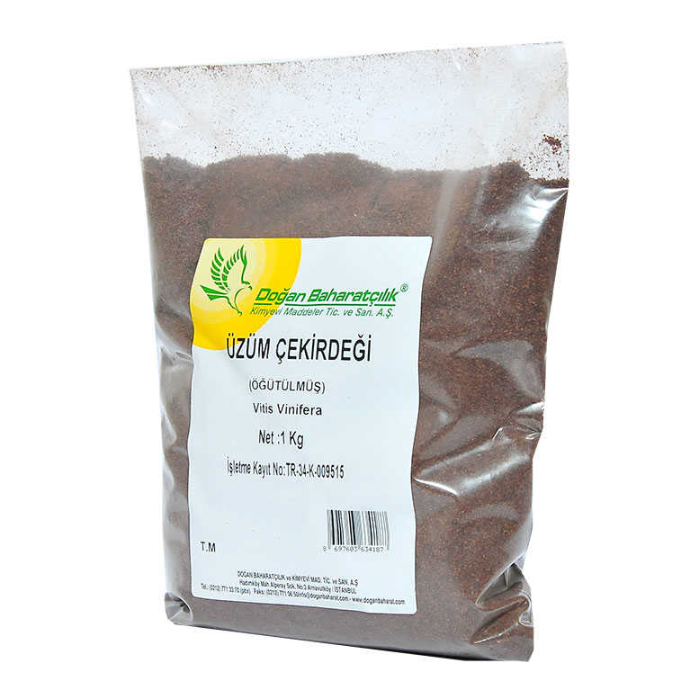 Grape Seed Ground Natural 1000 Gr Package