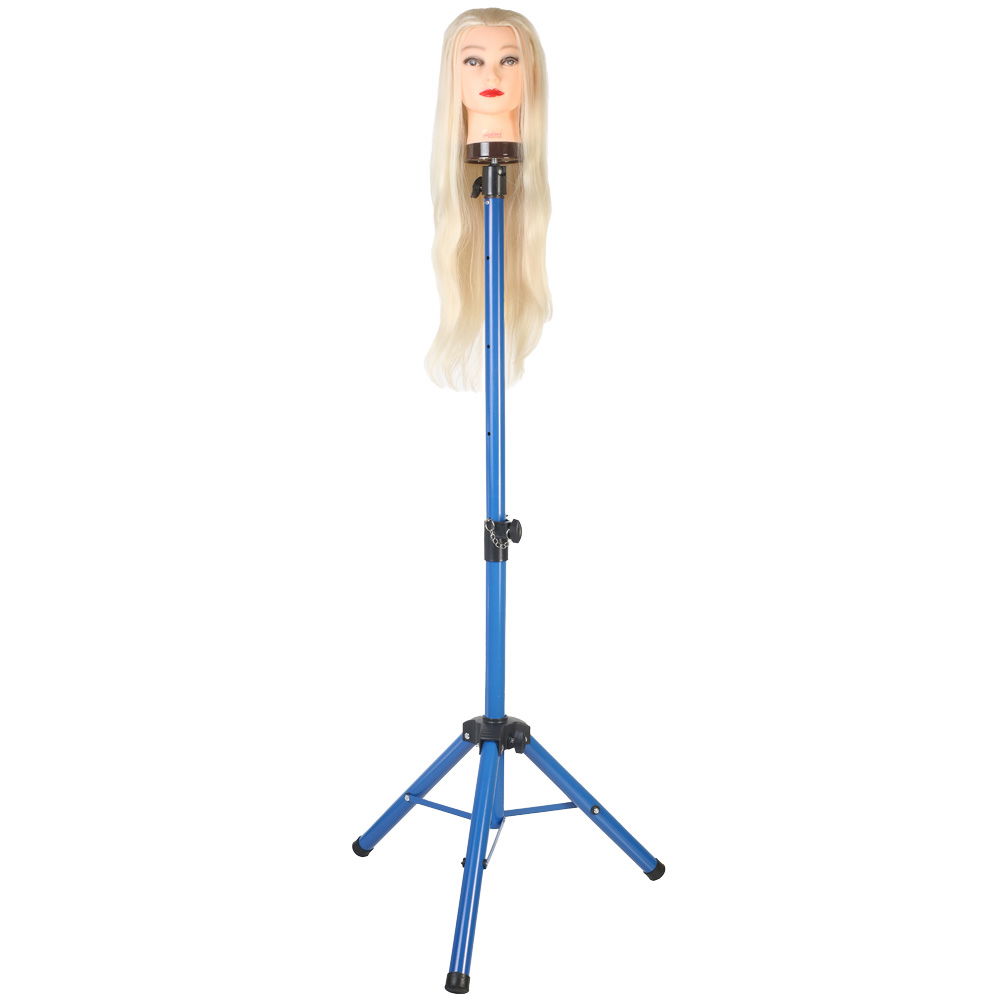 Metal Tripod / Blue + Carrying Case For Custom Hairdresser Training Manikin