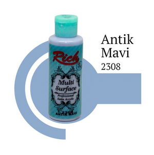 Rich Multi Surface 2306 Antique Blue Acrylic Paint 120 cc