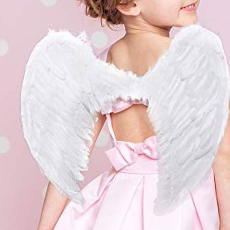 White Color Small Size Baby Angel Wing 25x45 cm