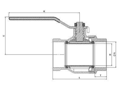 1 1/2 Ball Valve Full Bore PN16