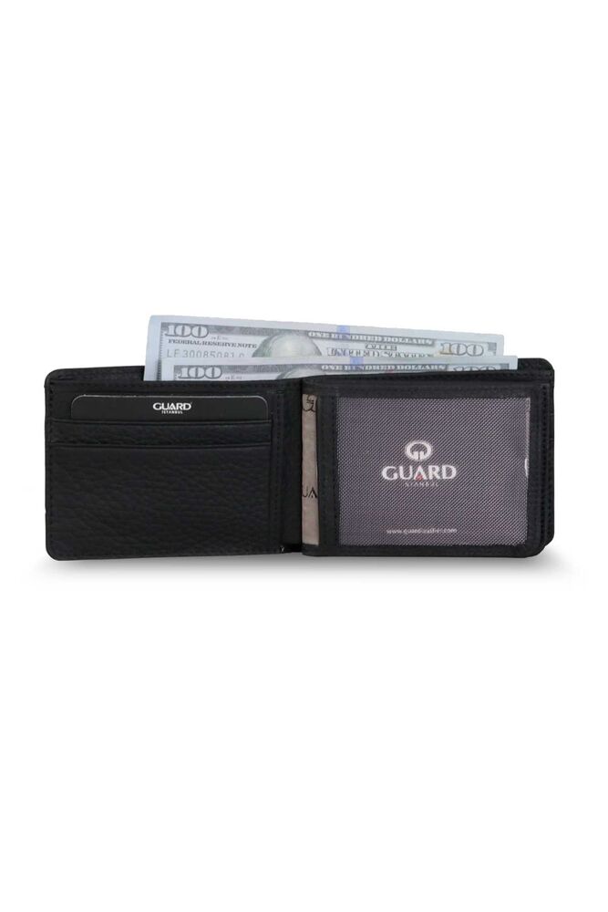 Matte Black Leather Men's Wallet