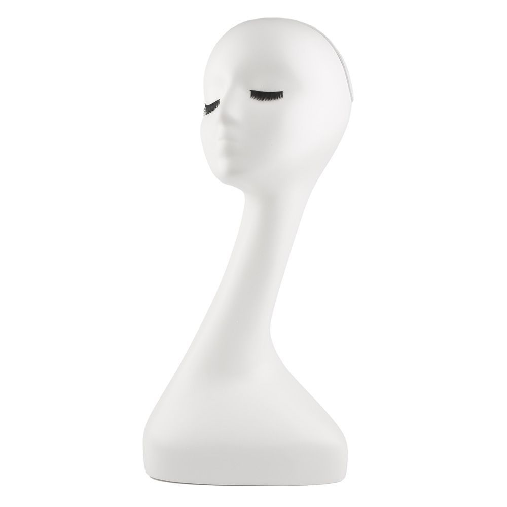 Wig Mannequin / White / 50 Cm