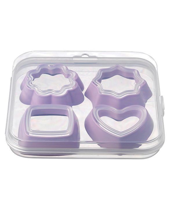 Cookie Mold 4 Pieces 8 Shapes - With Storage Box