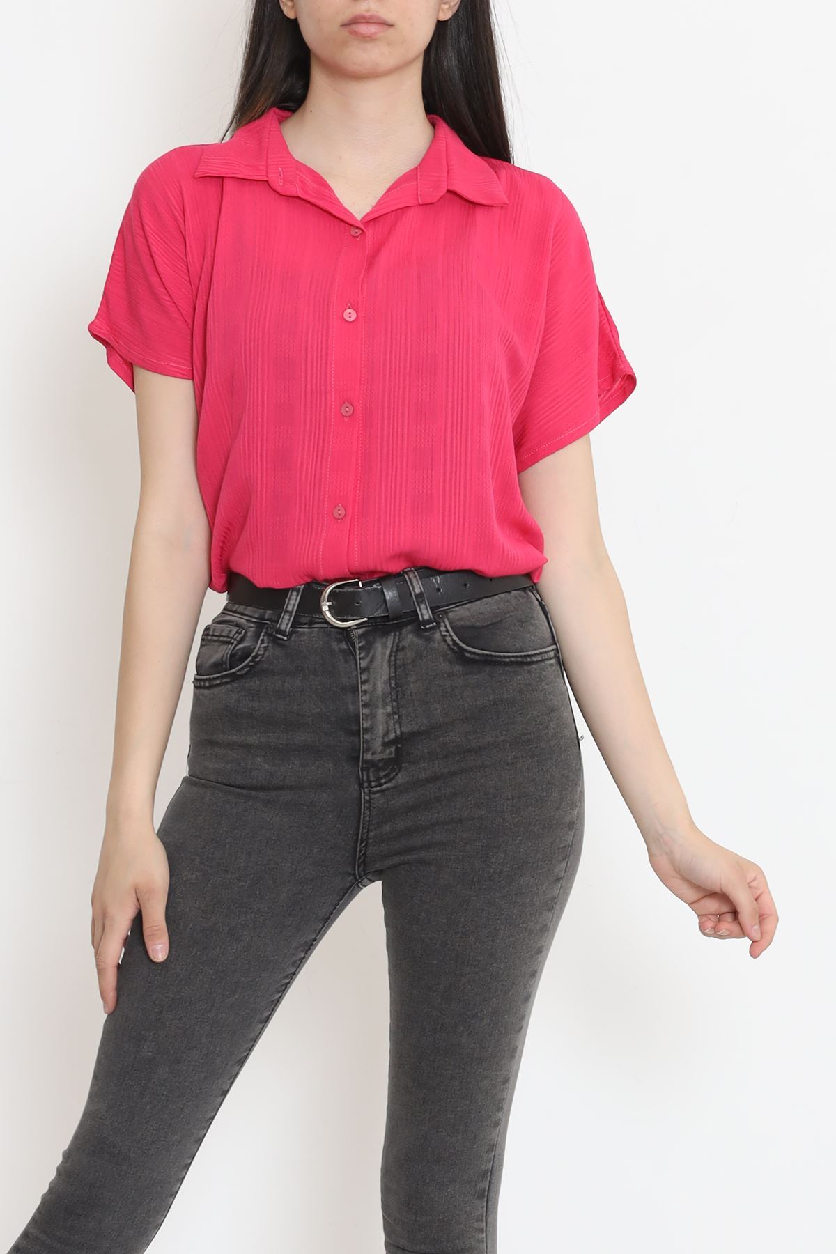 Bat Sleeve Shirt Fuchsia