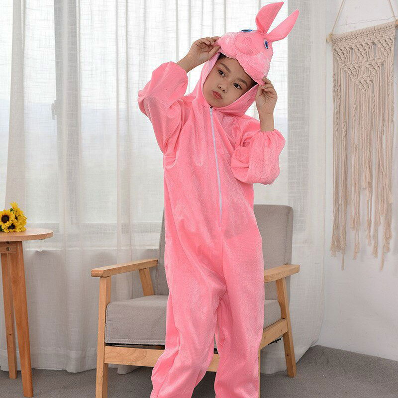 Kids Rabbit Costume Pink Color 6-7 Years 120 cm