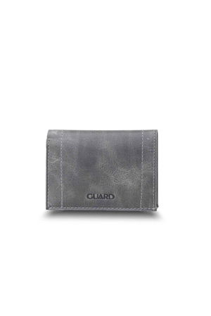 Minimal Antique Gray Leather Men's Wallet