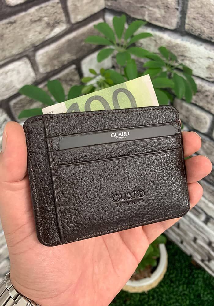 Brown Leather Card Holder