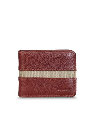 Taba Sports Striped Leather Men's Wallet