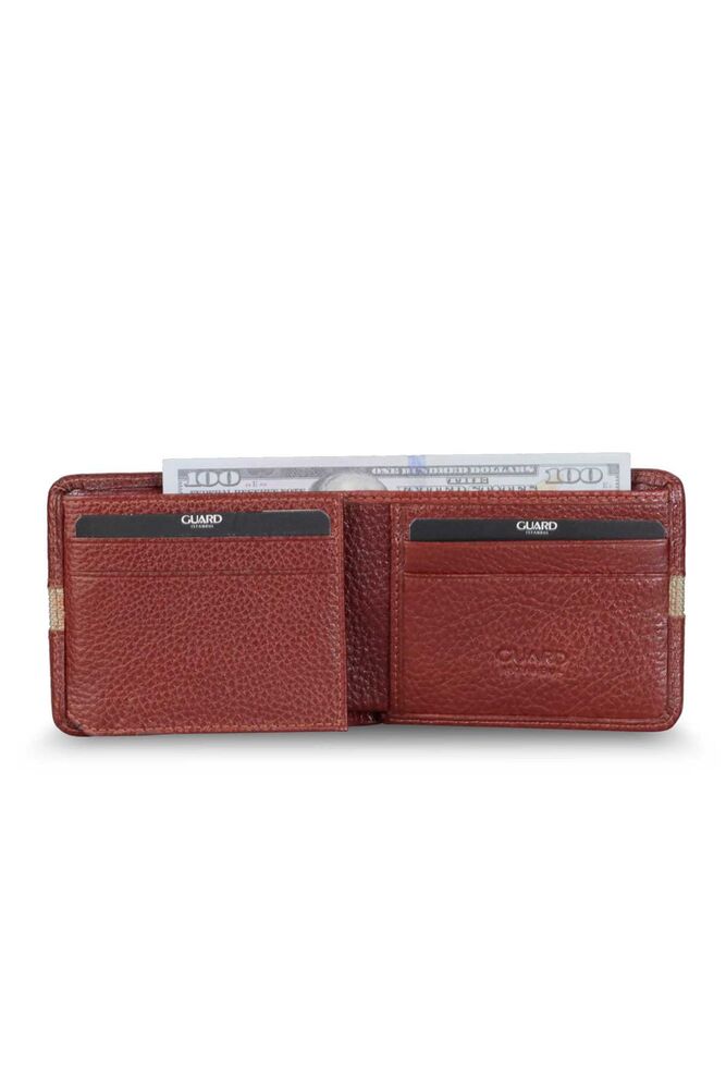 Taba Sports Striped Leather Men's Wallet