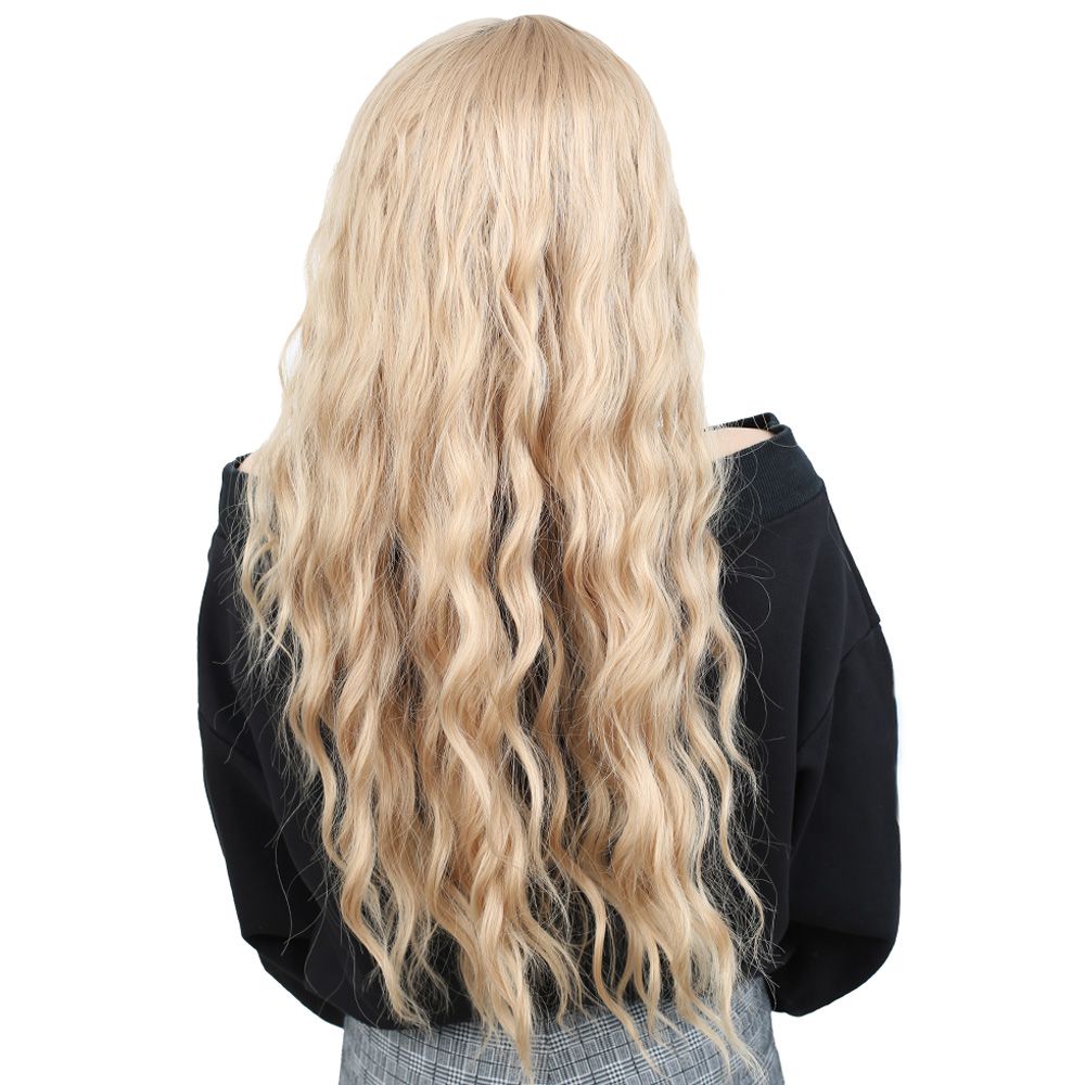 Kanekalon Fiber Synthetic Wig with Long Bangs with Water Wavy Look / Balköpub