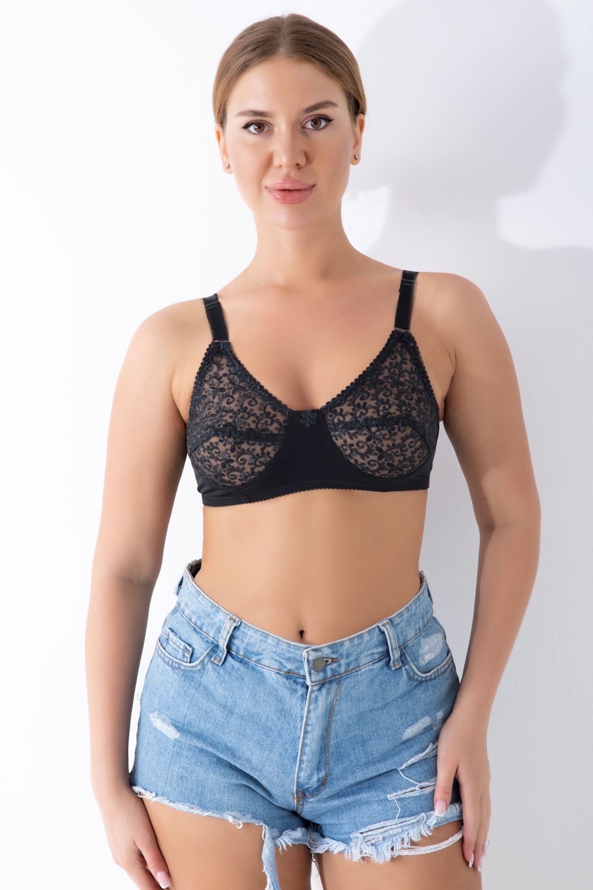 Black Lace Recovery Bra