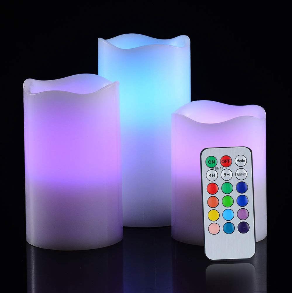 Paraffin Coated Controlled Led Candle (3 Pieces)