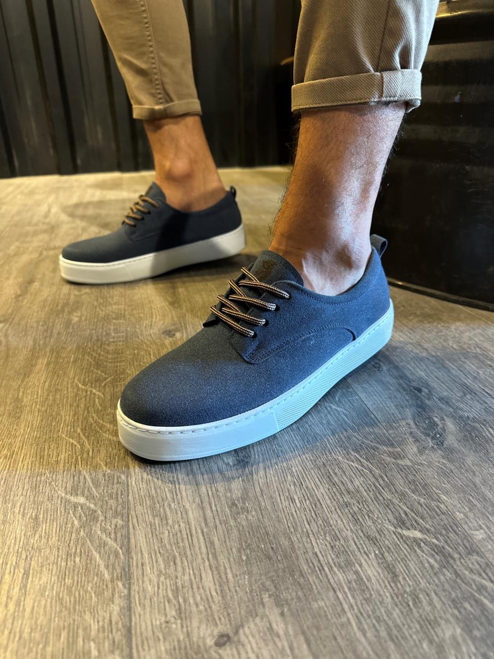 Casual Shoes Navy Blue (Suede)