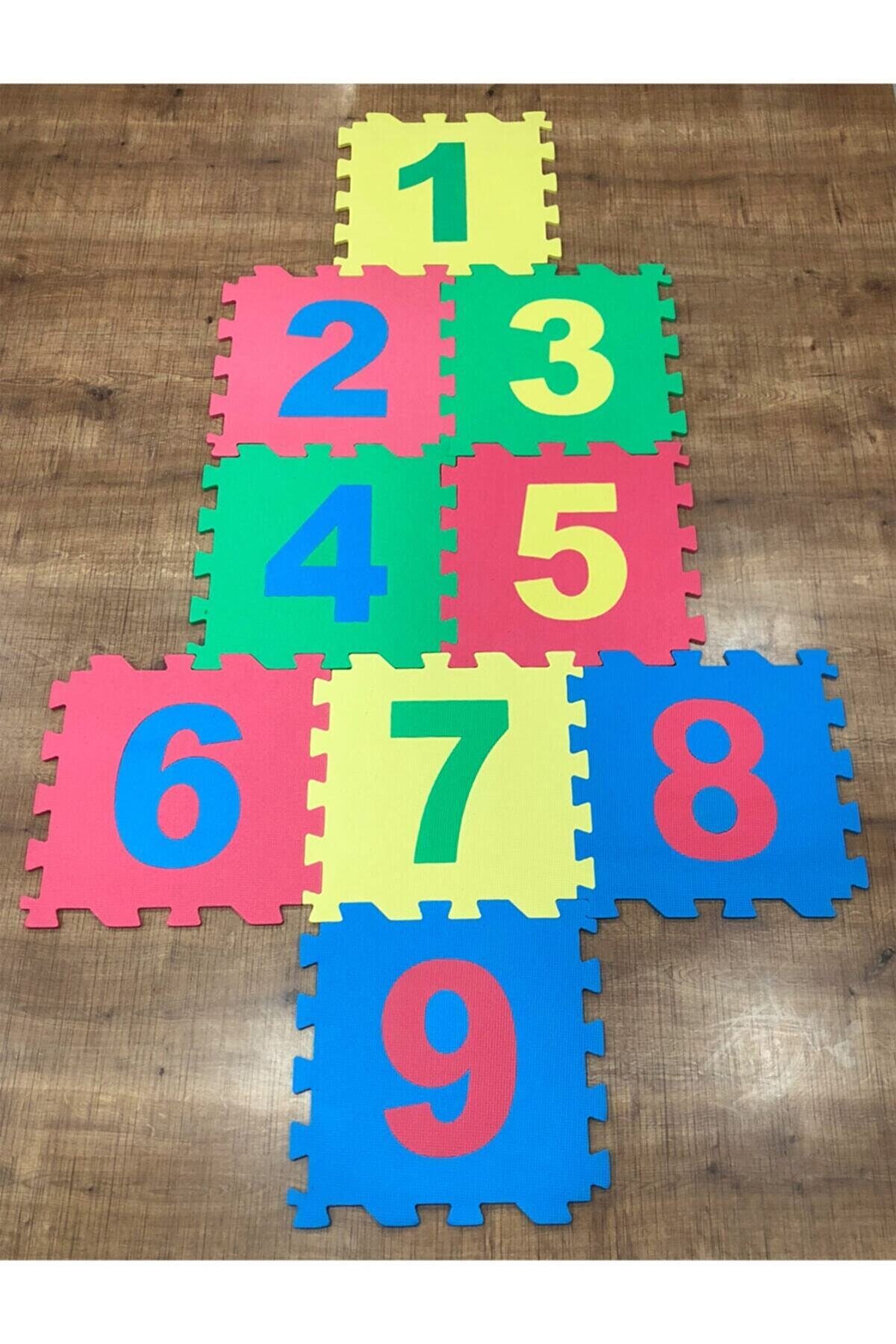 9 Piece Kids Play Tiles Eva Puzzle Floor Mat Numbers Educational Play Carpet