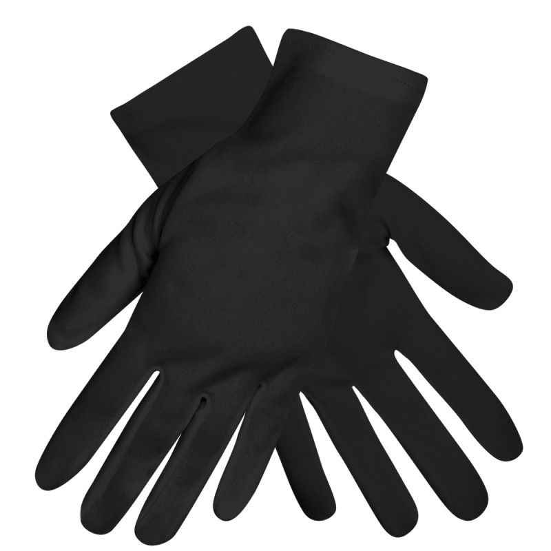 Black Color Adult Size Lycra Demonstration Gloves