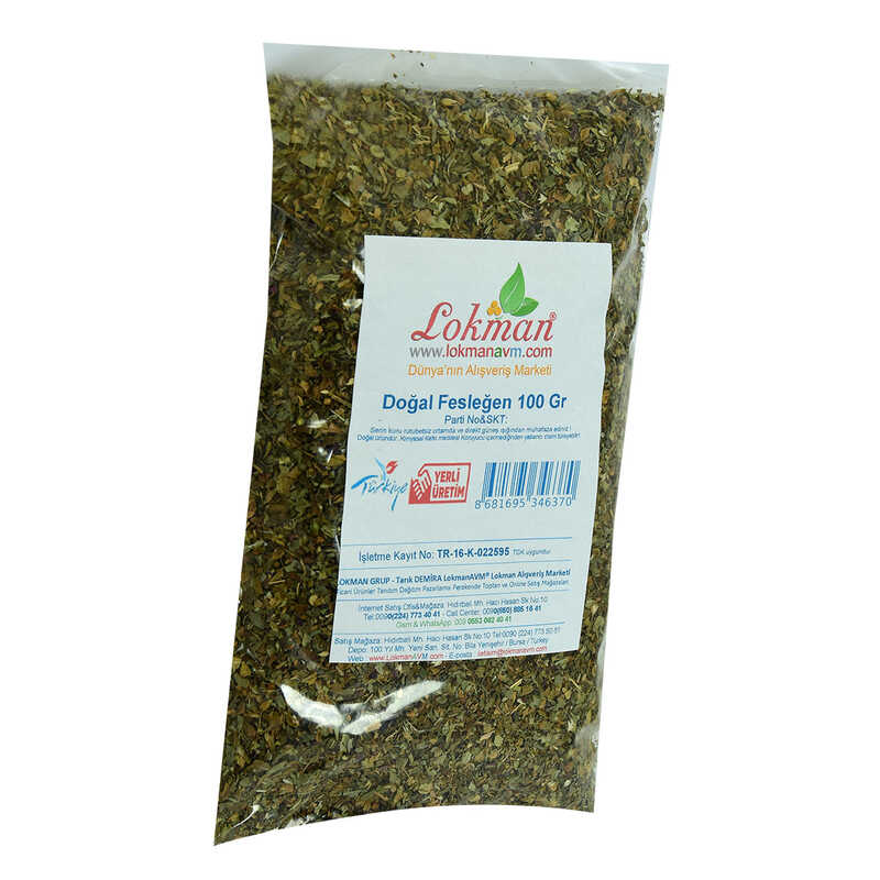 Basil Sifted and Dusted Natural 100 Gr Package