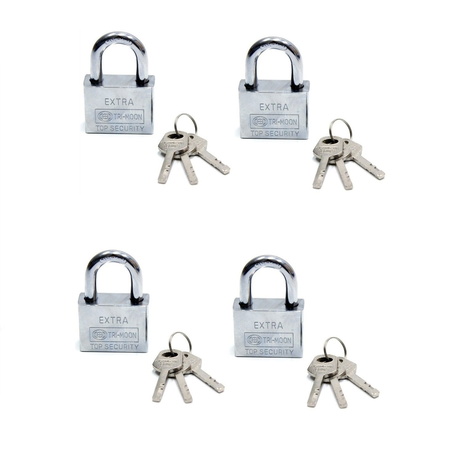 Smart Keyed Padlock Set of 4