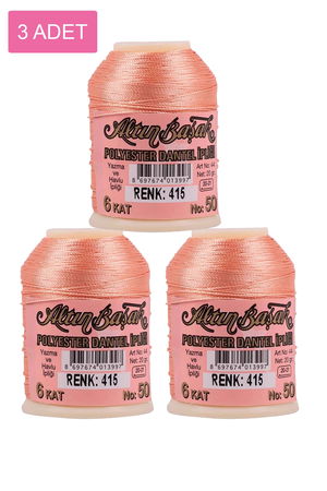 3 Pieces Altinbasak Oya and Lace Floss 20 gr - Turk - No: 415