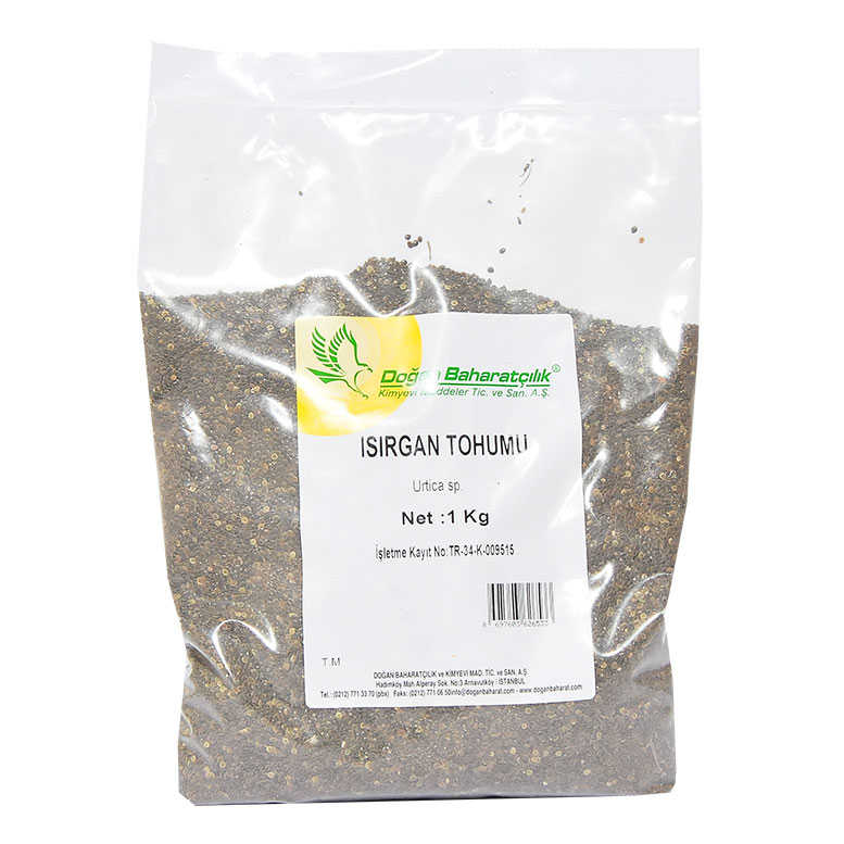 Nettle Seed Natural Grain 1000 Gr Package