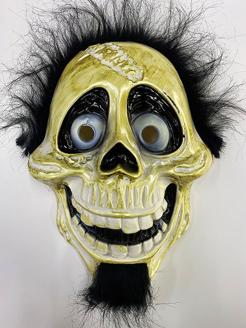 Coco Hector Rivera Mask with Black Plush Hair 25x23 cm