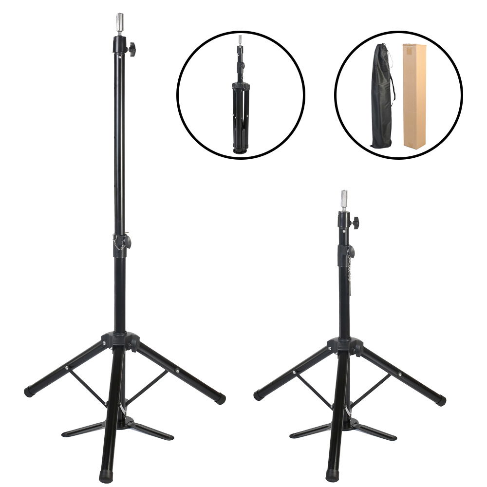 Standing Metal Tripod / Black + Carrying Case For Custom Hairdresser Training Manikin