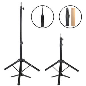 Standing Metal Tripod / Black + Carrying Case For Custom Hairdresser Training Manikin